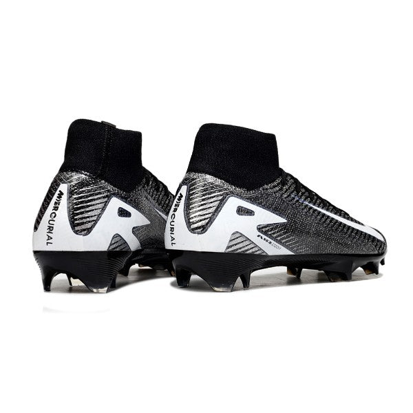 Nike Air Zoom Mercurial Superfly 10 Elite Black and White FG
