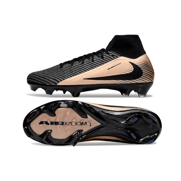 Nike Air Zoom Mercurial Superfly 10 Elite Black and Bronze FG