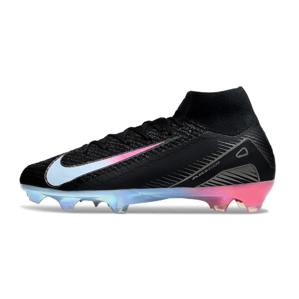 Nike Air Zoom Mercurial Superfly 10 Elite Black Blue and Pink FG