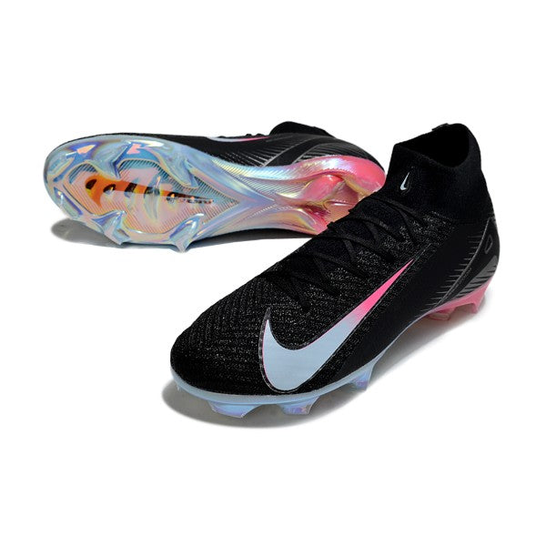 Nike Air Zoom Mercurial Superfly 10 Elite Black Blue and Pink FG