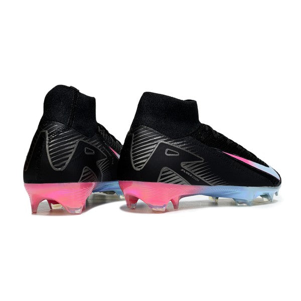 Nike Air Zoom Mercurial Superfly 10 Elite Black Blue and Pink FG