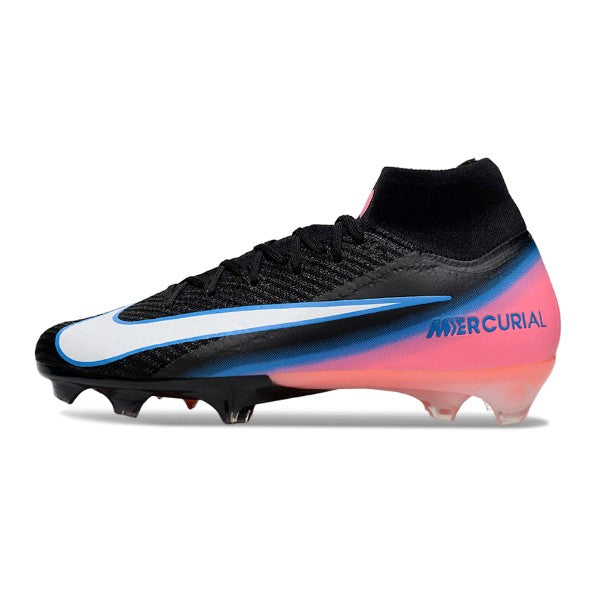 Nike Air Zoom Mercurial Superfly 10 Elite Black Pink and Blue FG