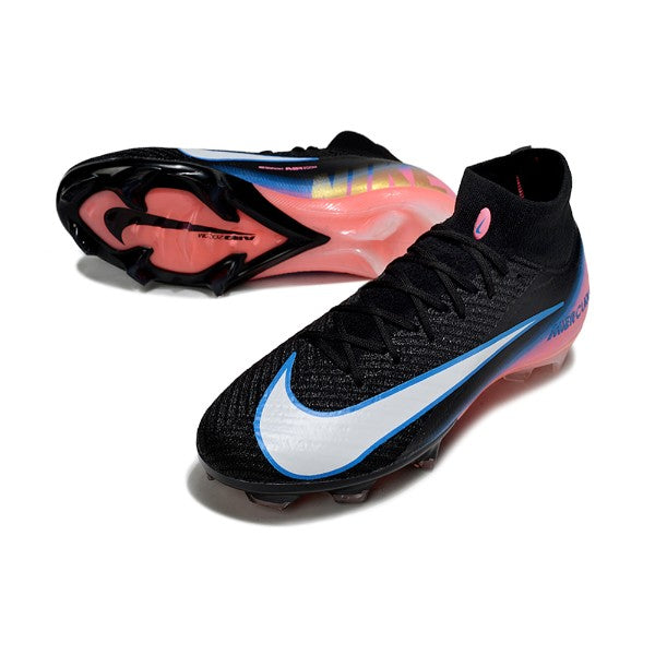 Nike Air Zoom Mercurial Superfly 10 Elite Black Pink and Blue FG