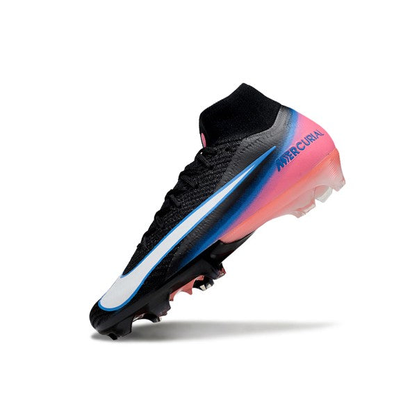 Nike Air Zoom Mercurial Superfly 10 Elite Black Pink and Blue FG