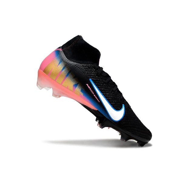 Nike Air Zoom Mercurial Superfly 10 Elite Black Pink and Blue FG