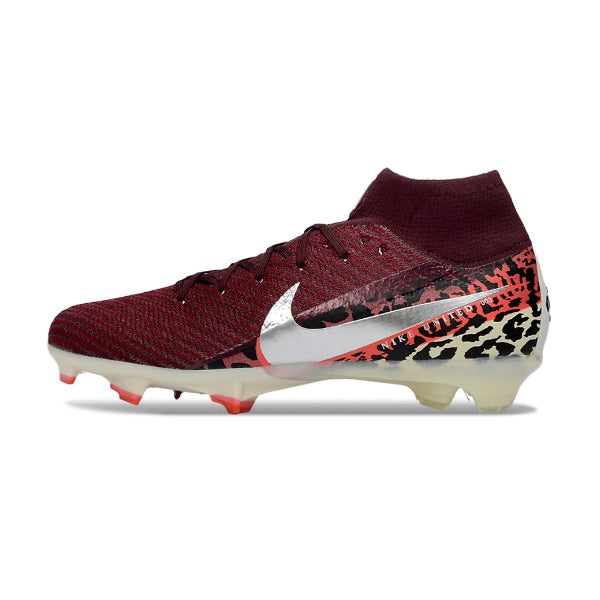 Nike Air Zoom Mercurial Superfly 10 Elite Dark Red Firm Ground FG Kids Football Boot