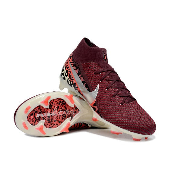 Nike Air Zoom Mercurial Superfly 10 Elite Dark Red Firm Ground FG Kids Football Boot