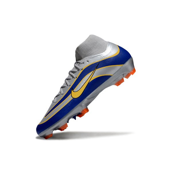 Nike Air Zoom Mercurial Superfly 10 Elite Gray and Blue FG