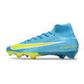 Nike Air Zoom Mercurial Superfly 10 Elite Light Blue and Yellow FG