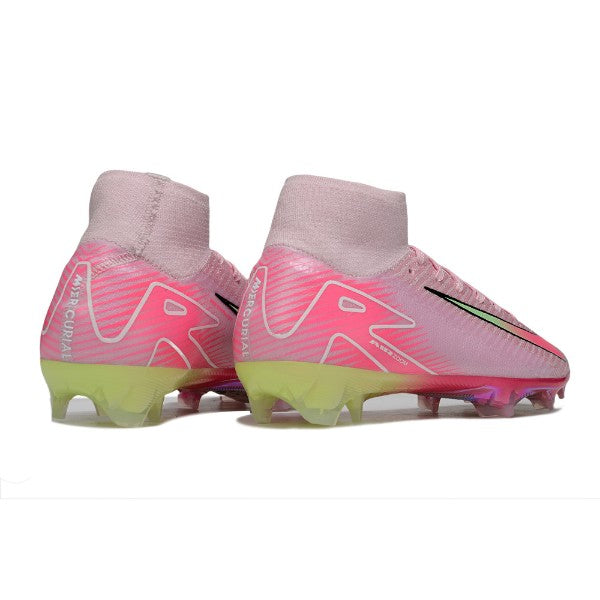 Nike Air Zoom Mercurial Superfly 10 Elite Pink and Light Green FG