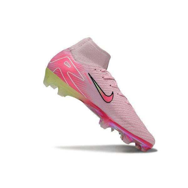 Nike Air Zoom Mercurial Superfly 10 Elite Pink and Light Green FG