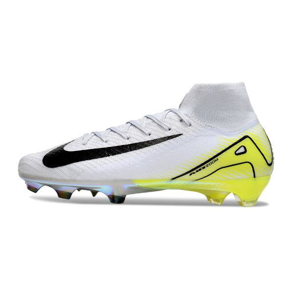 Nike Air Zoom Mercurial Superfly 10 Elite White and Light Green FG