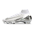 Nike Air Zoom Mercurial Superfly 10 Elite White and Silver FG