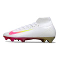 Nike Air Zoom Mercurial Superfly 10 Elite White and Pink FG