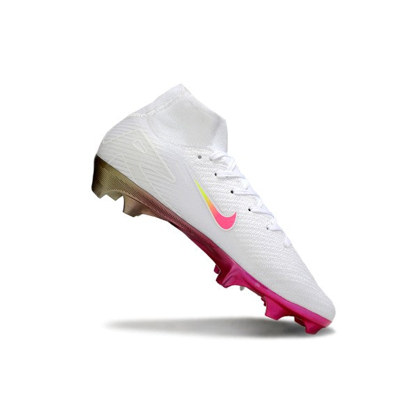 Nike Air Zoom Mercurial Superfly 10 Elite White and Pink FG