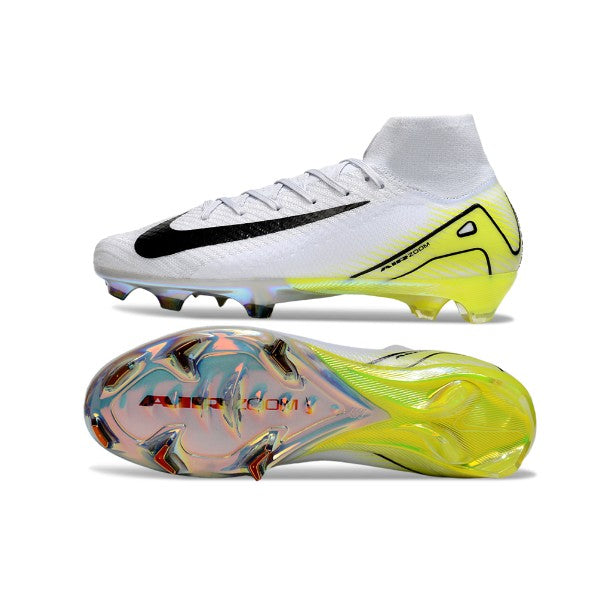 Nike Air Zoom Mercurial Superfly 10 Elite White and Light Green FG