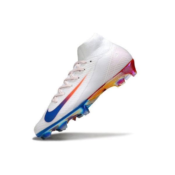 Nike Air Zoom Mercurial Superfly 10 Elite White Blue and Red FG