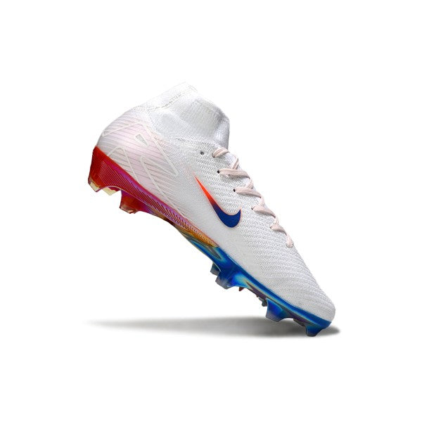 Nike Air Zoom Mercurial Superfly 10 Elite White Blue and Red FG