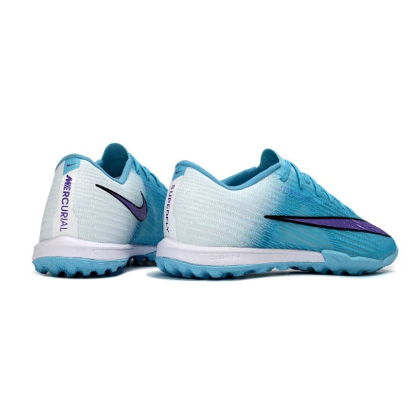 Nike Air Zoom Mercurial Superfly 11 Elite Blue and White Turf TF Kids Football Boot