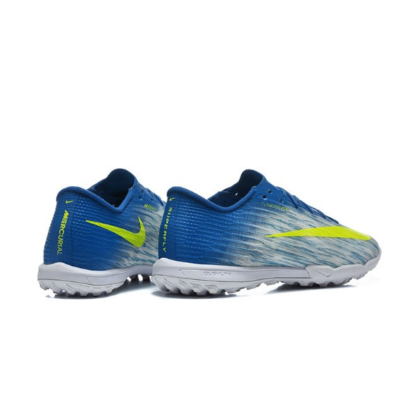 Nike Air Zoom Mercurial Superfly 11 Elite Blue and White Turf TF Kids Football Boot
