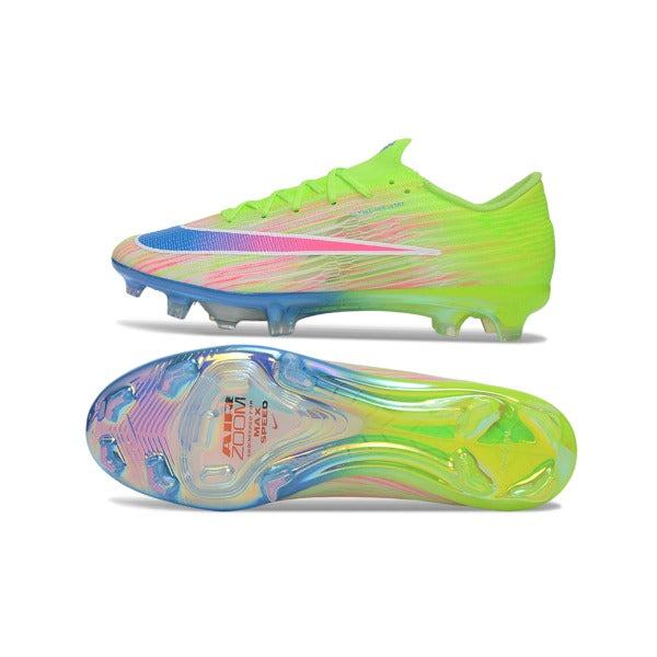 Nike Air Zoom Mercurial Superfly 11 Elite Fluorescent Green, Blue and Pink Firm Ground FG Kids Football Boot