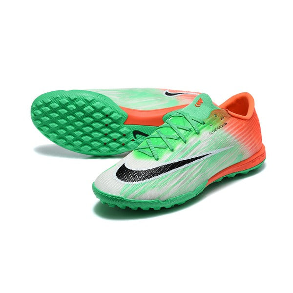 Nike Air Zoom Mercurial Superfly 11 Elite Green and Orange Turf TF Kids Football Boot