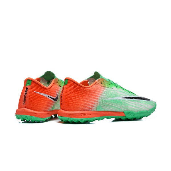 Nike Air Zoom Mercurial Superfly 11 Elite Green and Orange Turf TF Kids Football Boot