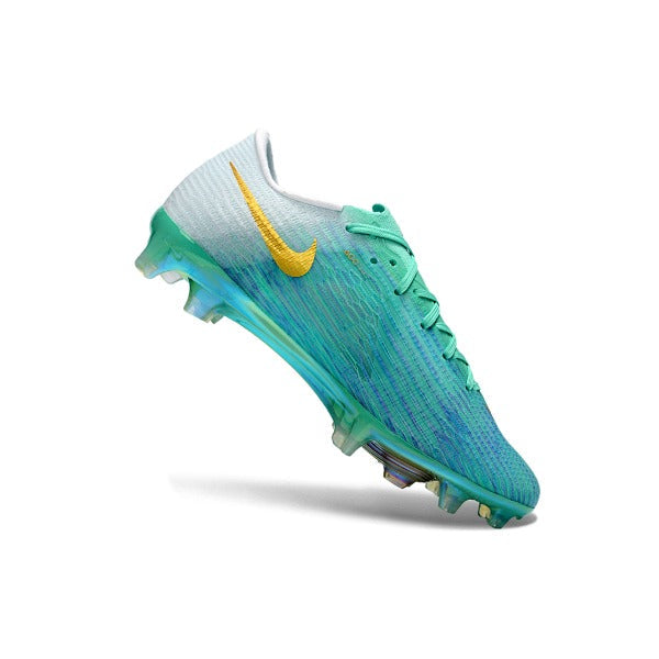 Nike Air Zoom Mercurial Superfly 11 Elite Light Blue and Golden Firm Ground FG Kids Football Boot