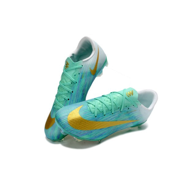 Nike Air Zoom Mercurial Superfly 11 Elite Light Blue and Golden Firm Ground FG Kids Football Boot