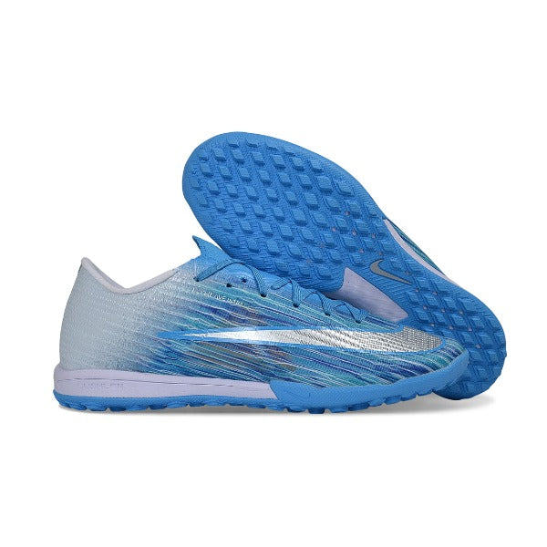 Nike Air Zoom Mercurial Superfly 11 Elite Light Blue and White Turf TF Kids Football Boot