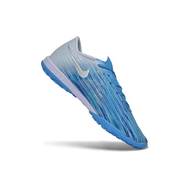 Nike Air Zoom Mercurial Superfly 11 Elite Light Blue and White Turf TF Kids Football Boot
