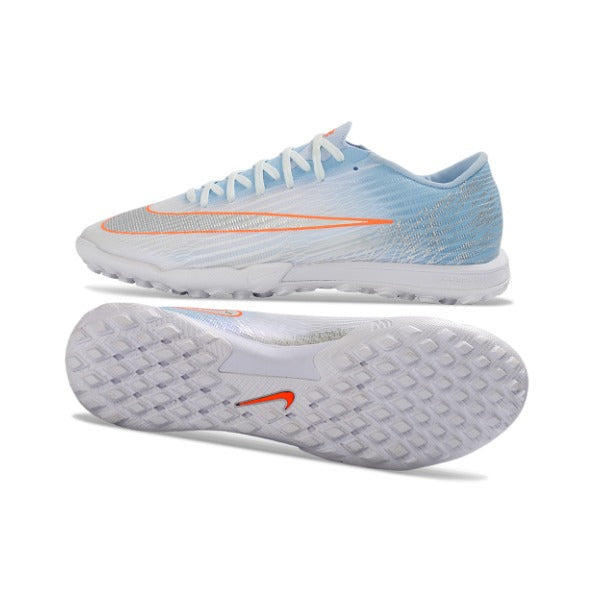 Nike Air Zoom Mercurial Superfly 11 Elite Light Blue and White Turf TF Kids Football Boot