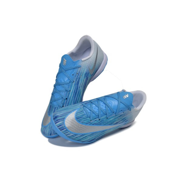 Nike Air Zoom Mercurial Superfly 11 Elite Light Blue and White Turf TF Kids Football Boot