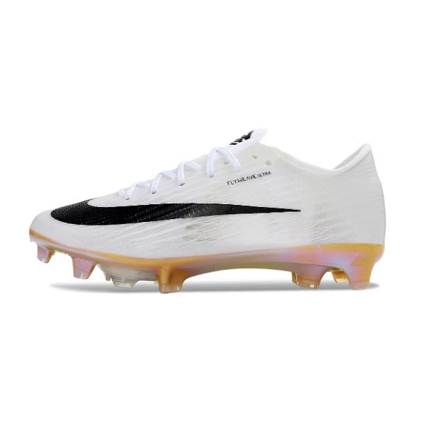 Nike Air Zoom Mercurial Superfly 11 Elite White and Golden Firm Ground FG Kids Football Boot