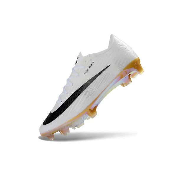 Nike Air Zoom Mercurial Superfly 11 Elite White and Golden Firm Ground FG Kids Football Boot