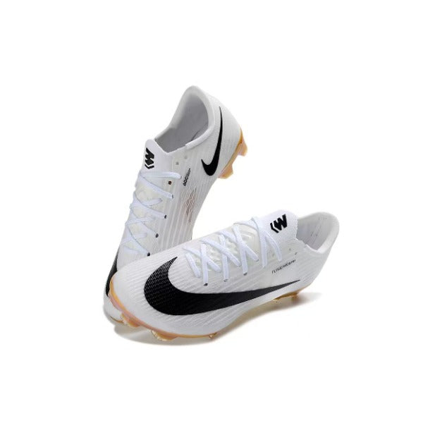 Nike Air Zoom Mercurial Superfly 11 Elite White and Golden Firm Ground FG Kids Football Boot