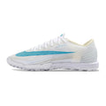 Nike Air Zoom Mercurial Superfly 11 Elite White and Light Blue Turf TF Kids Football Boot