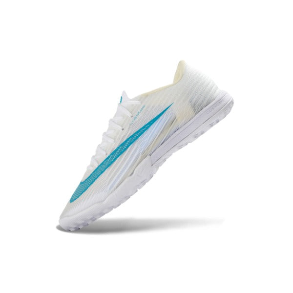 Nike Air Zoom Mercurial Superfly 11 Elite White and Light Blue Turf TF Kids Football Boot