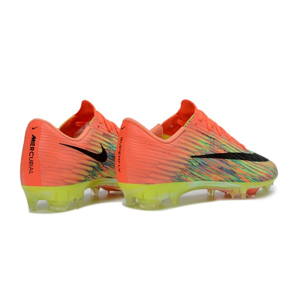 Nike Air Zoom Mercurial Superfly 11 Elite Yellow, Pink and Black Firm Ground FG Kids Football Boot