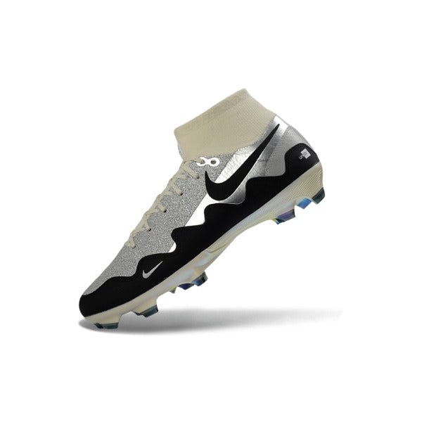 Nike Air Zoom Mercurial Superfly 9 Elite Silver and Black Kids Artificial Ground AG Football Boot Peak Ready Pack