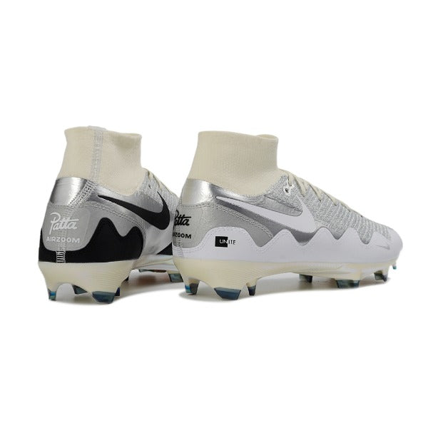 Nike Air Zoom Mercurial Superfly 9 Elite Silver and Black Kids Artificial Ground AG Football Boot Peak Ready Pack