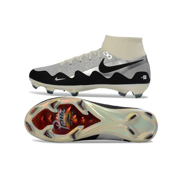 Nike Air Zoom Mercurial Superfly 9 Elite Silver and Black Kids Artificial Ground AG Football Boot Peak Ready Pack