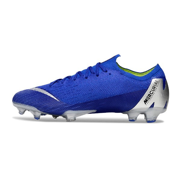 Nike Air Zoom Mercurial Vapor 12 Elite Blue and Silver FG