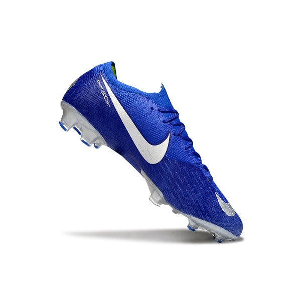 Nike Air Zoom Mercurial Vapor 12 Elite Blue and Silver FG