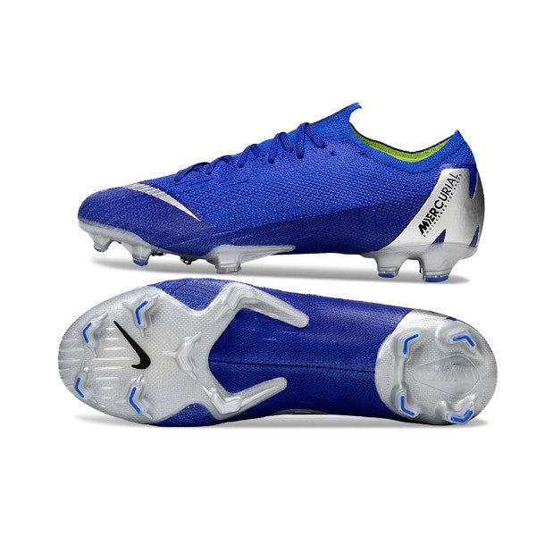 Nike Air Zoom Mercurial Vapor 12 Elite Blue and Silver FG