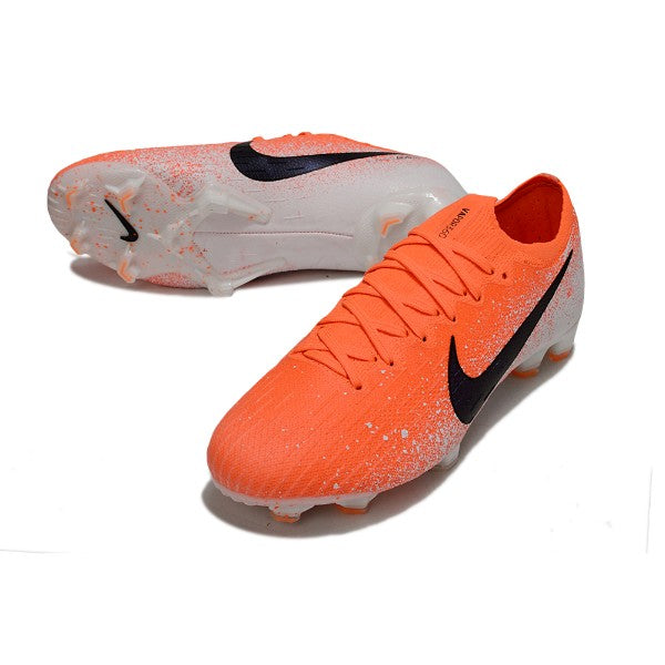 Nike Air Zoom Mercurial Vapor 12 Elite Orange and White FG