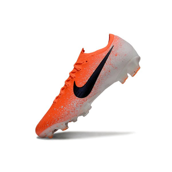 Nike Air Zoom Mercurial Vapor 12 Elite Orange and White FG