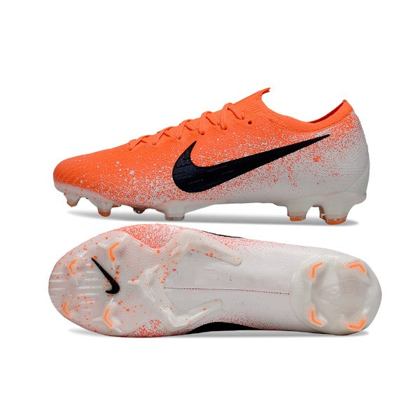 Nike Air Zoom Mercurial Vapor 12 Elite Orange and White FG