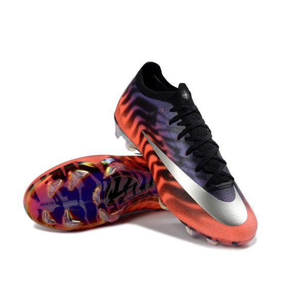 Nike Air Zoom Mercurial Vapor 15 Elite Purple and Orange Kids Firm Ground FG Football Boot