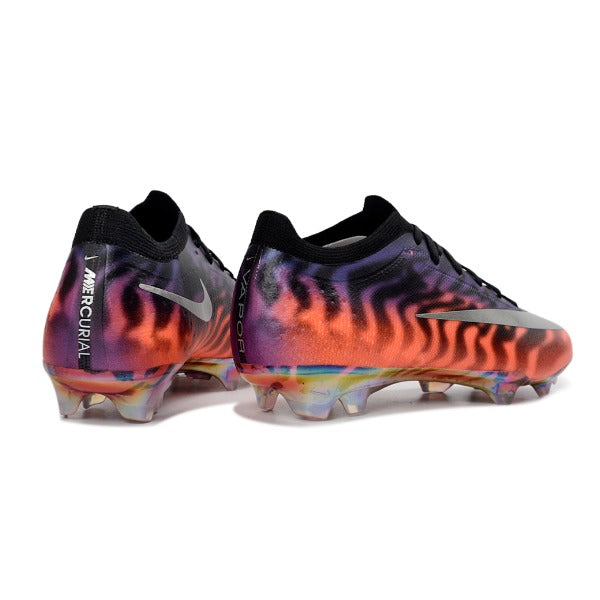 Nike Air Zoom Mercurial Vapor 15 Elite Purple and Orange Kids Firm Ground FG Football Boot